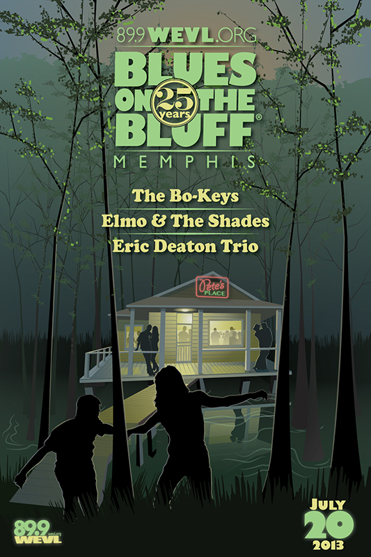 25th Annual Blues on the Bluff® Poster